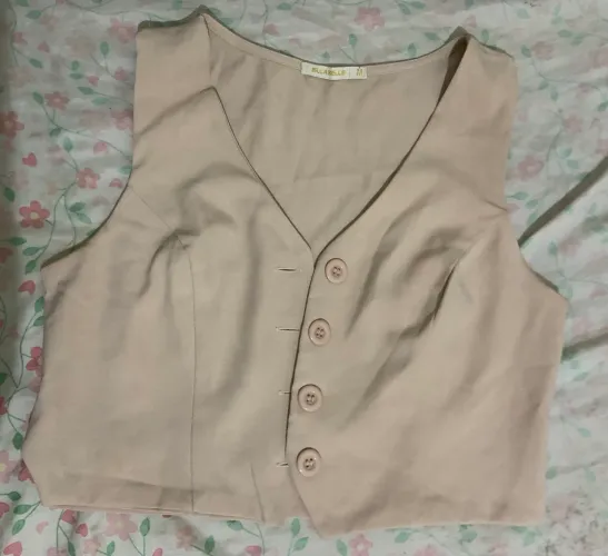 Colete feminino Bege