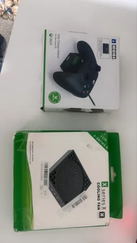 Carregado+ bateria + coller Xbox X
