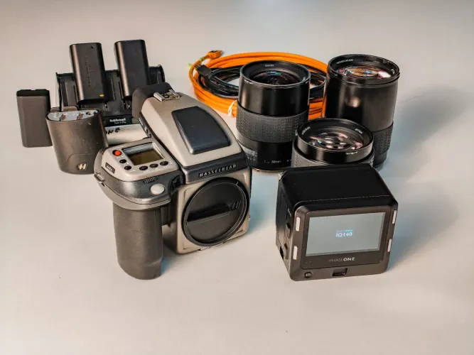 Câmera fotográfica hasselblad h4x com phaseone iq140 