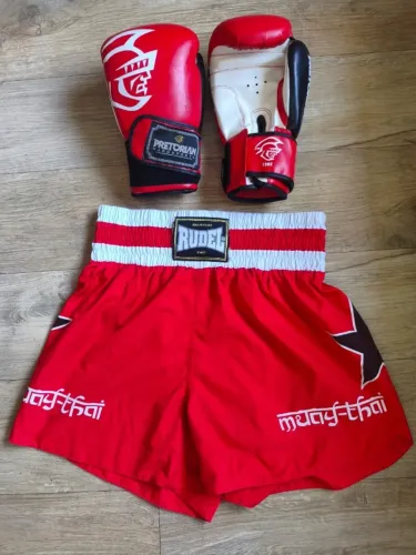 Kit de Equipamentos de Artes Marciais / Muay Thai (Seminovo / Em Ótimo Estado)