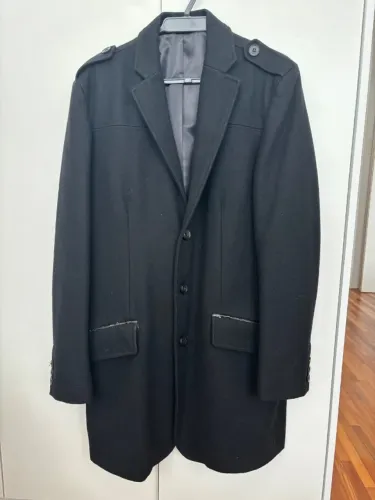 Sobretudo Masculino River Island Preto - Importado - Tamanho M