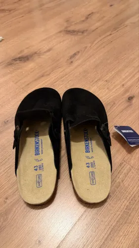 sandalia birken preta