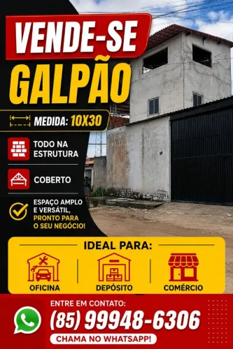 Vende-se galpão