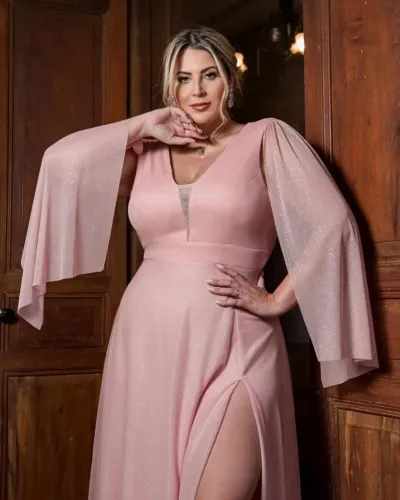 Vestido de festa plus size 