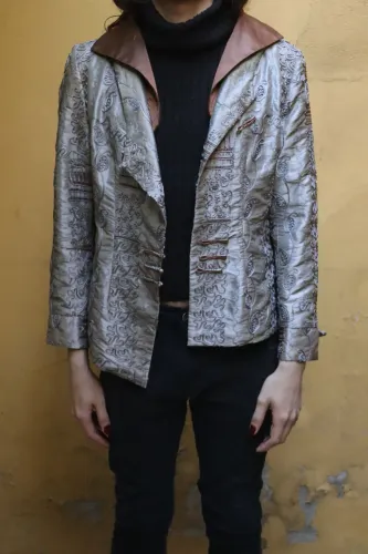 Blazer vintage importado 100% seda