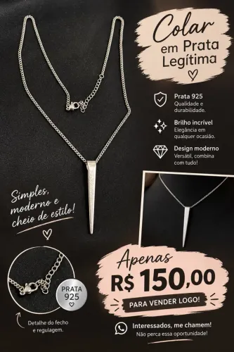 Cordão de prata legítima
