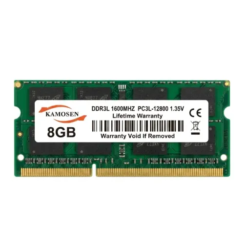 Memória RAM Kamosen 8GB DDR3L 1600MHz Notebook PC3L-12800 SODIMM 204 Pinos 1.35V pode reti