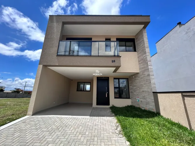 Sobrado com Suíte em Condomínio Fechado à venda, 141 m² - Costeira - São José dos Pinhais/