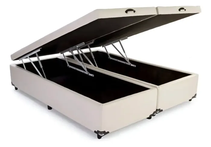 Cama bau queen pipartida 