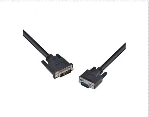 Cabo DVI-I 24+5 Para VGA 2 Metros Vinik DIVGA-2, 15 Pinos Macho, Preto