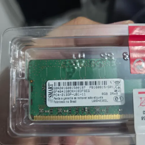Memória RAM DDR4 1x 8gb 2133mhz p/ PC Gamer, Computador, Gabinete, Placa Mãe, AMD Ryzen