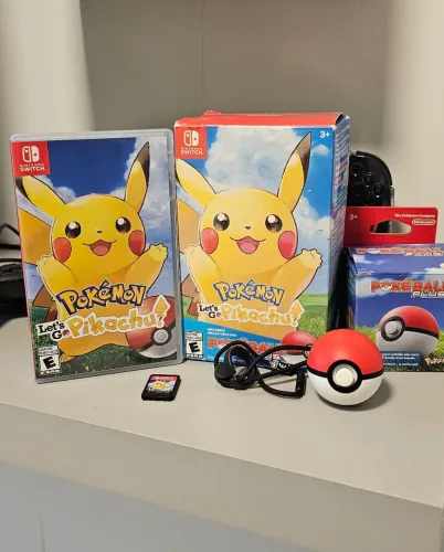 Kit Pokeball Plus + Pokemon Let's Go Pikachu Nintendo Switch