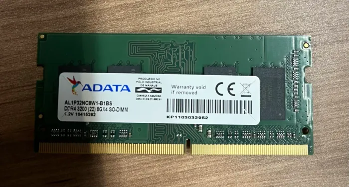 Memória RAM 8GB DDR4 Adata