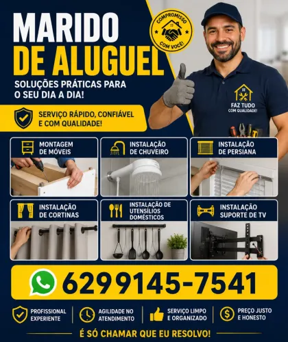 Instalação de tv, painel, montagem em geral 