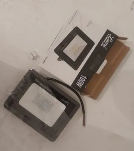 Kit 10 unds - Refletor Slim Led 100w Ip67 Branco Frio 6500k 100Lúmens