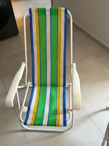 Cadeira De Praia Reclinável Até 4 Posições