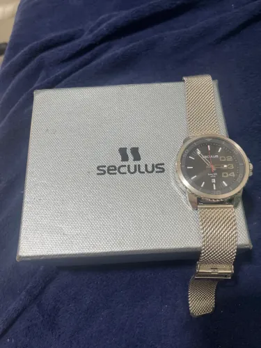 Relógio seculus original prata