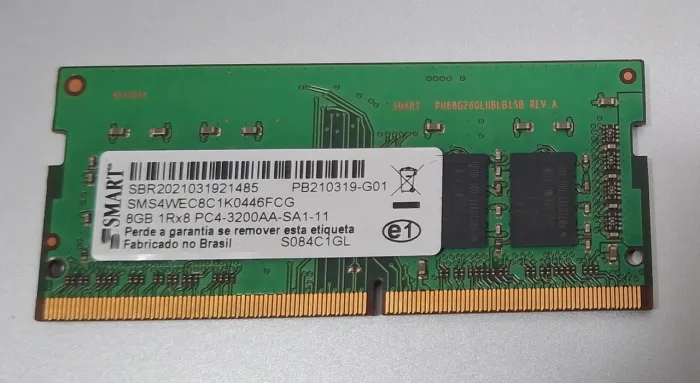 Memória RAM 8GB DDR4 