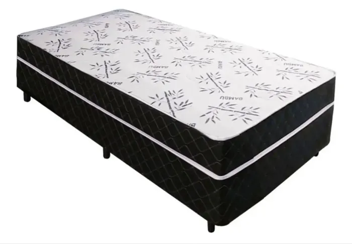 Cama de solteiro box com molas ensacadas