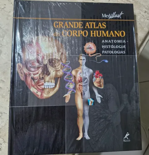 Livro grande atlas do corpo humano- capa dura