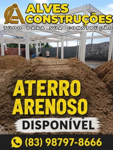 Aterro para alicerce 12m3 - Entrega Rápida!