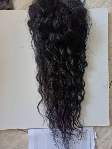 Cabelo humano cacheado 70cm