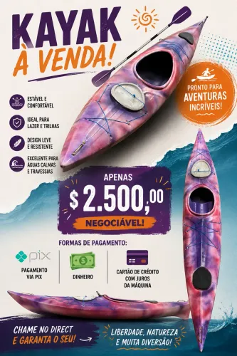 Aventure-se. Vendo caiaque