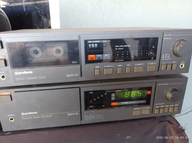 Receiver Gradiente sprectrum 65 e tape deck 