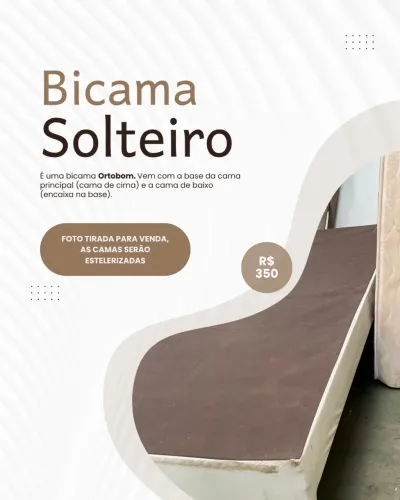 Bicama Solteiro Ortobom