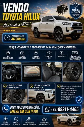 Toyota Hilux CD SRV 4X4 2.8 TDI Diesel Aut. 2021