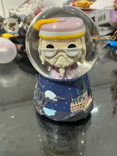 Globo de neve pequeno harry potter dumbledore item de colecionador