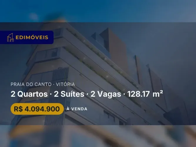 Apartamento 2 suítes em Praia do Canto: conforto e modernidade a poucos passos da praia