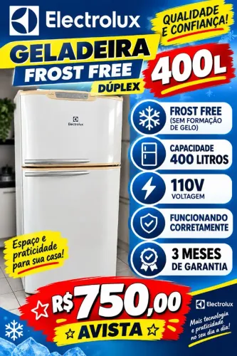 Geladeira Electrolux frost free 400L