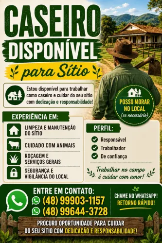 Serviço de caseiro