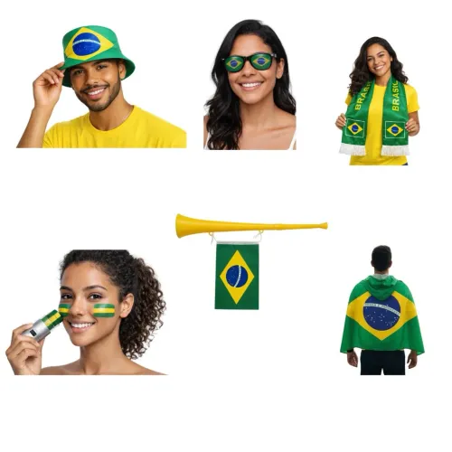Kit Torcida Brasil Copa Do Mundo Completo 