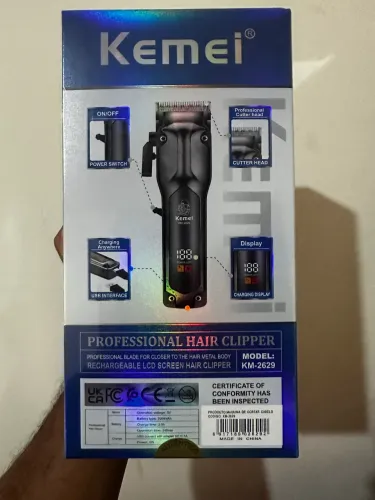 Máquina profissional de cortar cabelo Kemei km-2629