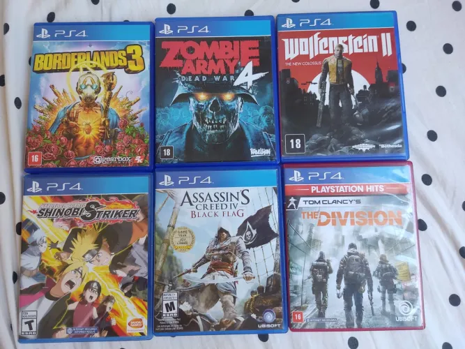 Lote de jogos PS4 pra sair rápido