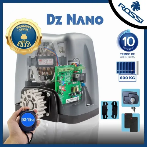 Motor portão DZ NANO Turbo Motor para portão Automatizador portão portão eletrônico 