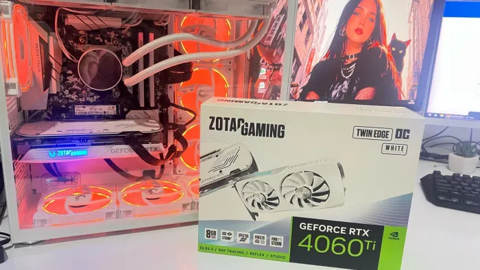 PLACA DE VIDEO RTX 4060Ti 8GB ZOTAC GAMING ( BRANCA )