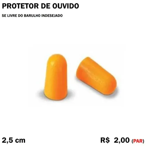 Protetor de Ouvido - 5 Pares