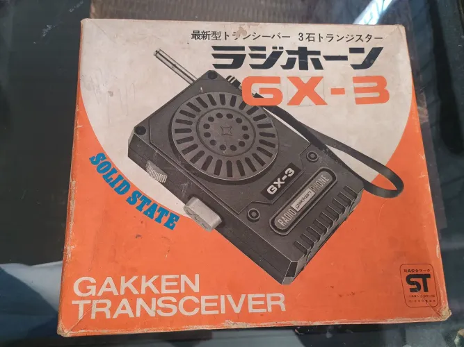 Rádio Comunicador Gakken GX3 Anos 70