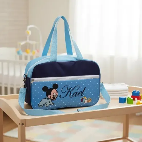 bolsa maternidade impermeável e emborrachada