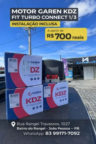 Motor para portão portão Garen KDZ  Fit Turbo 1/3HP 500kg com instalação inclusa 