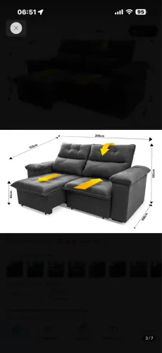 Sofa reinclinavel