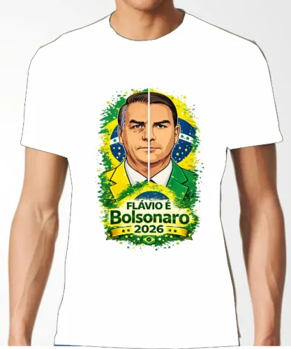 camisa branca flavio bolsonaro 2026