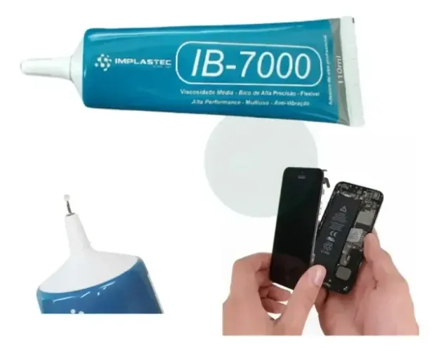 Cola Adesiva Multiuso Implastec Ib-7000 110ml Celular Reparo