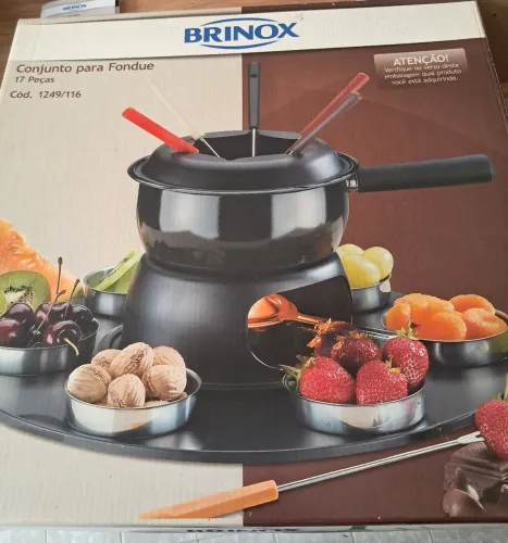 CONJUNTO PARA FONDUE BRINOX