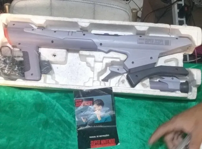 Super Scope 6 Super Nintendo SNES Original - Na Caixa Com Manual (Item de Colecionador)