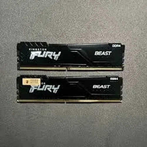 KIT 64GB (2x32GB) Memória RAM DDR4 3200MHz Kingston Fury Beast CL16 (2x KF432C16BB/32)