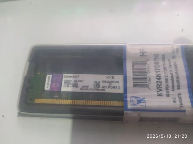 Memória Kingston 8gb DDR3 1333MHz
